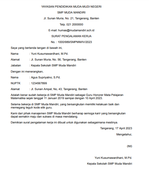 6 Contoh Surat Pengalaman Kerja, Begini Cara Membuatnya!